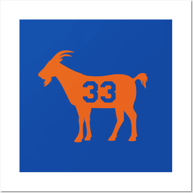 NY GOAT - 33 - Blue Wall Art by KFig21